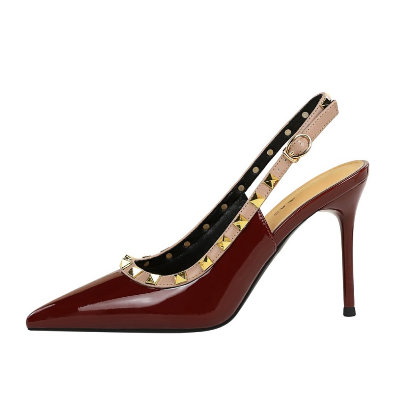 BIGTREE River Mixed Colors Office Lady High Heels Pointed toe Stiletto Elegance Women's Pumps Slingbacks 9.5cm Apricot Black BIGTREE River Mixed Colors Office Lady High Heels Pointed toe Stiletto Elegance Women's Pumps Slingbacks 9.5cm Apricot Black
