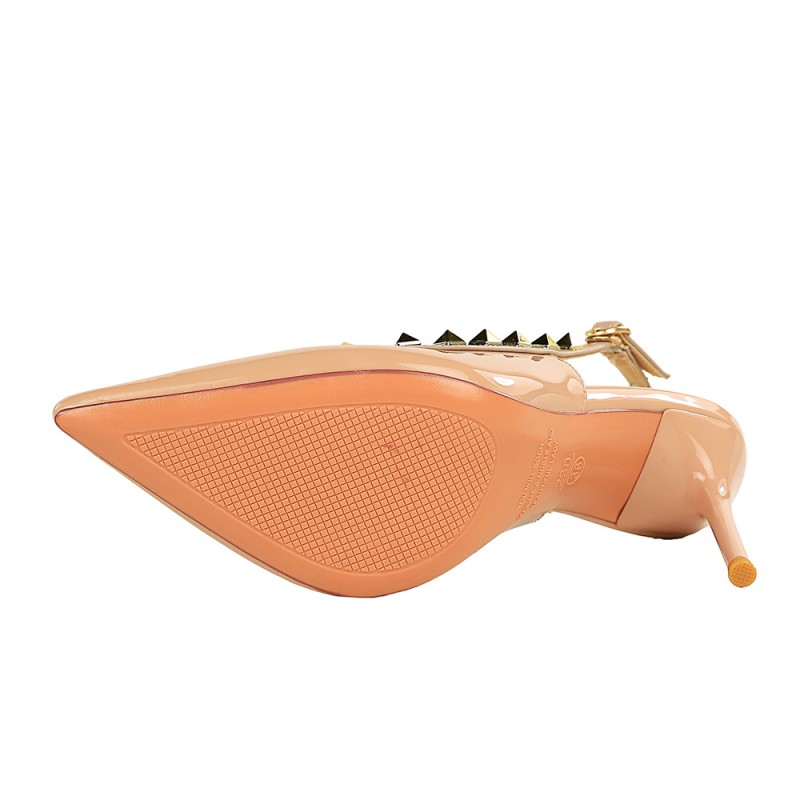 BIGTREE River Mixed Colors Office Lady High Heels Pointed toe Stiletto Elegance Women's Pumps Slingbacks 9.5cm Apricot Black BIGTREE River Mixed Colors Office Lady High Heels Pointed toe Stiletto Elegance Women's Pumps Slingbacks 9.5cm Apricot Black