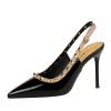 BIGTREE River Mixed Colors Office Lady High Heels Pointed toe Stiletto Elegance Women's Pumps Slingbacks 9.5cm Apricot Black BIGTREE River Mixed Colors Office Lady High Heels Pointed toe Stiletto Elegance Women's Pumps Slingbacks 9.5cm Apricot Black