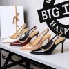 BIGTREE River Mixed Colors Office Lady High Heels Pointed toe Stiletto Elegance Women's Pumps Slingbacks 9.5cm Apricot Black BIGTREE River Mixed Colors Office Lady High Heels Pointed toe Stiletto Elegance Women's Pumps Slingbacks 9.5cm Apricot Black