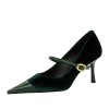 BIGTREE Shoes New Buckle Design Women Pumps Pointed Shoes High Heels Suede Stilettos Heels 7cm 10cm Ladies Shoes Large Size 43 BIGTREE Shoes New Buckle Design Women Pumps Pointed Shoes High Heels Suede Stilettos Heels 7cm 10cm Ladies Shoes Large Size 43