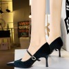 BIGTREE Shoes New Buckle Design Women Pumps Pointed Shoes High Heels Suede Stilettos Heels 7cm 10cm Ladies Shoes Large Size 43 BIGTREE Shoes New Buckle Design Women Pumps Pointed Shoes High Heels Suede Stilettos Heels 7cm 10cm Ladies Shoes Large Size 43
