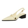 Classic Women's New 2025 Women's Low Heel Sandals Fashion Retro Design Letter Women's New Low Heel Shoes