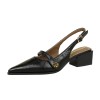 Classic Women's New 2025 Women's Low Heel Sandals Fashion Retro Design Letter Women's New Low Heel Shoes