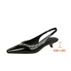 BIGTREE Shoes 4 cm Kitten heels Women Pumps Patent leather Low-heel Women Shoes Rhinestone Women heels Summer Women Sandals 2025 BIGTREE Shoes 4 cm Kitten heels Women Pumps Patent leather Low-heel Women Shoes Rhinestone Women heels Summer Women Sandals 2025