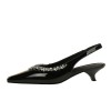 BIGTREE Shoes 4 cm Kitten heels Women Pumps Patent leather Low-heel Women Shoes Rhinestone Women heels Summer Women Sandals 2025 BIGTREE Shoes 4 cm Kitten heels Women Pumps Patent leather Low-heel Women Shoes Rhinestone Women heels Summer Women Sandals 2025