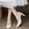 2025 new summer French solid color pointed patent leather mid-heel buckle sandals women's retro stiletto sandals 34--41 size 2025 new summer French solid color pointed patent leather mid-heel buckle sandals women's retro stiletto sandals 34--41 size